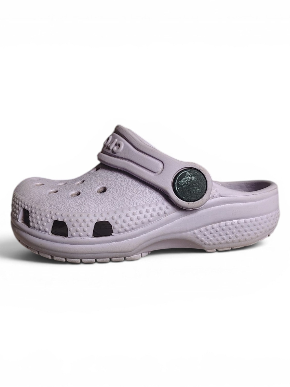 CROCS Iconic Comfort Slip On Lavender Clog Shoes Little Girls Size C5